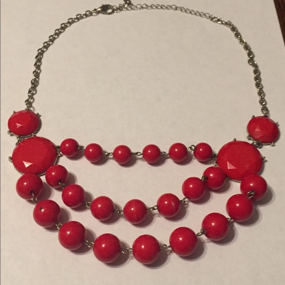 Jewelry - Red Bead Necklace